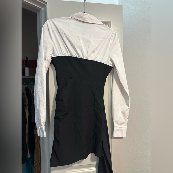 Fashion Nova Black and White Long Sleeve Dress - Picture 3 of 3